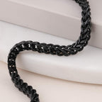 Black Curb Chain Bracelet