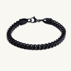 Black Curb Chain Bracelet