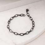 Black Cable Chain Bracelet