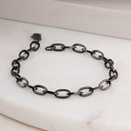 Black Cable Chain Bracelet