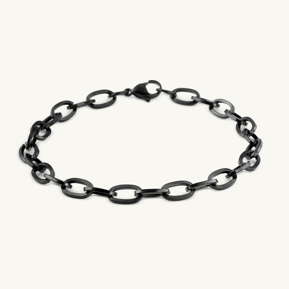 Black Cable Chain Bracelet