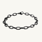 Black Cable Chain Bracelet