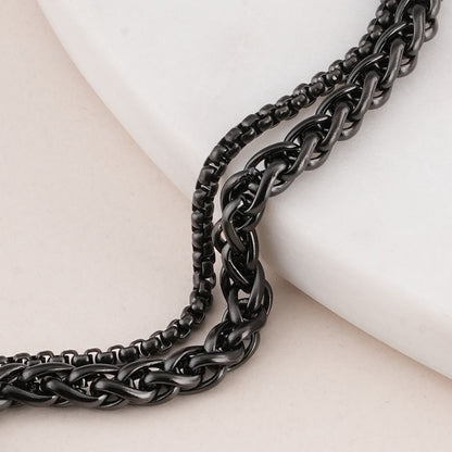 Textured Black Bracelet