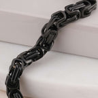 Edgy Black Link Bracelet