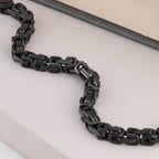 Edgy Black Link Bracelet