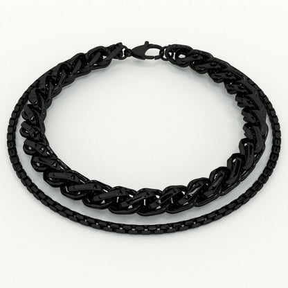 Textured Black Bracelet