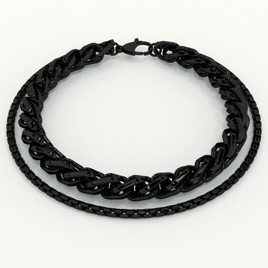 Textured Black Bracelet