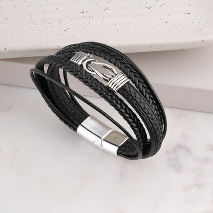 Multi-Strand Leather Bracelet