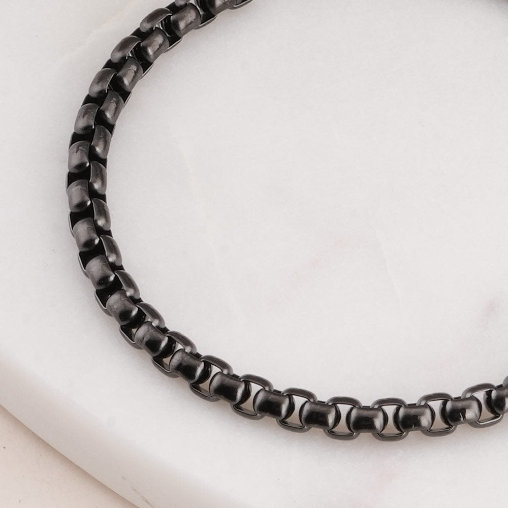 Black Chain Link Bracelet
