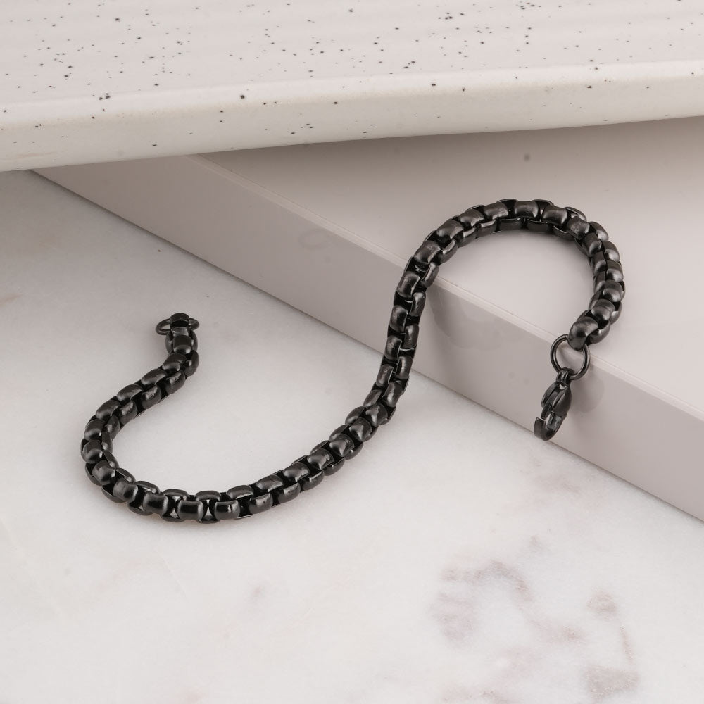 Black Chain Link Bracelet