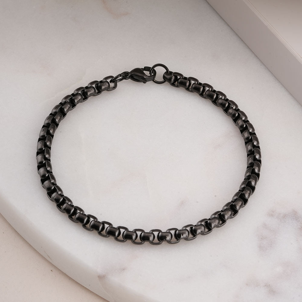 Black Chain Link Bracelet