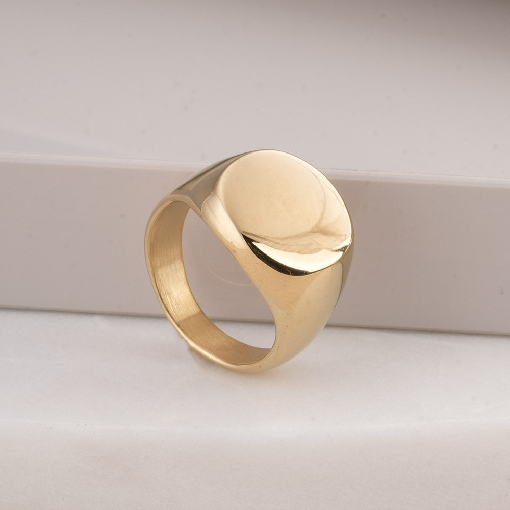 Classic Gold Circle Ring