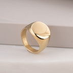 Classic Gold Circle Ring