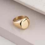 Classic Gold Circle Ring