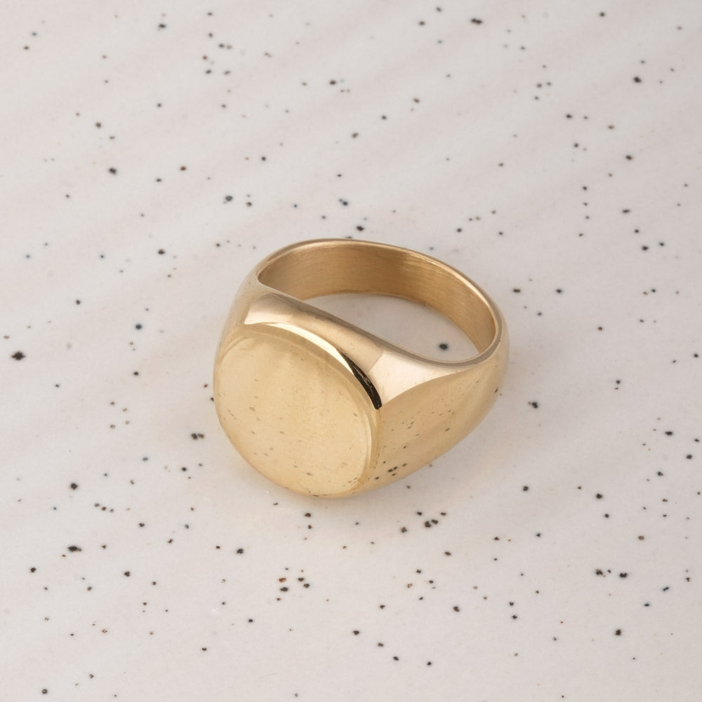 Classic Gold Circle Ring