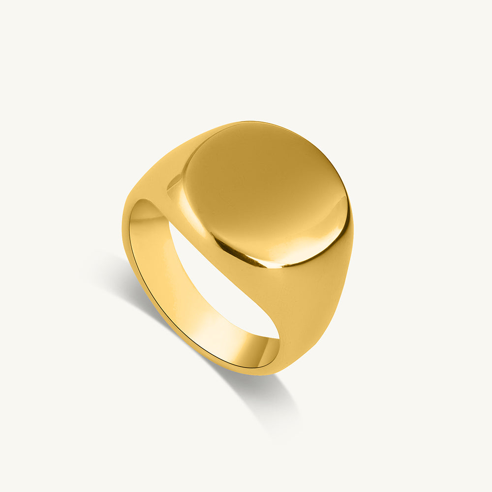 Classic Gold Circle Ring