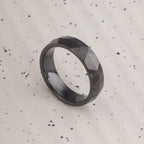 Classy Triangular Black Ring