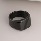 Classic Black Square Ring