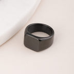 Classic Black Square Ring