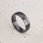 Black Check Box Ring