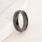 Black Check Box Ring
