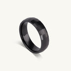 Black Check Box Ring