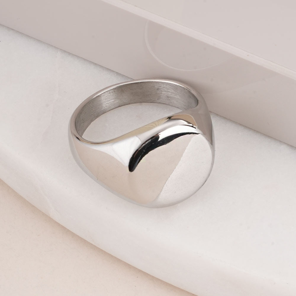 Classic Silver Circle Ring