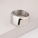 Classic Silver Square Ring