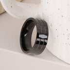 Dazzling Black Stone Ring