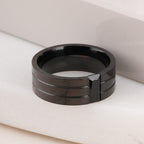 Dazzling Black Stone Ring