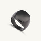 Classic Black Circle Ring