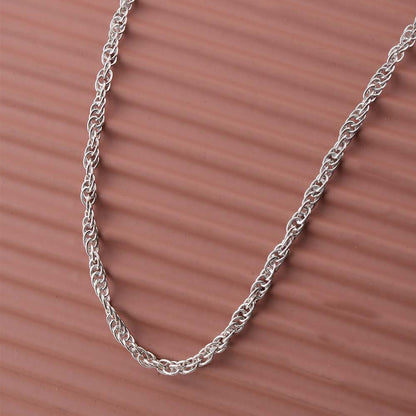 Woven 925 Silver Chain