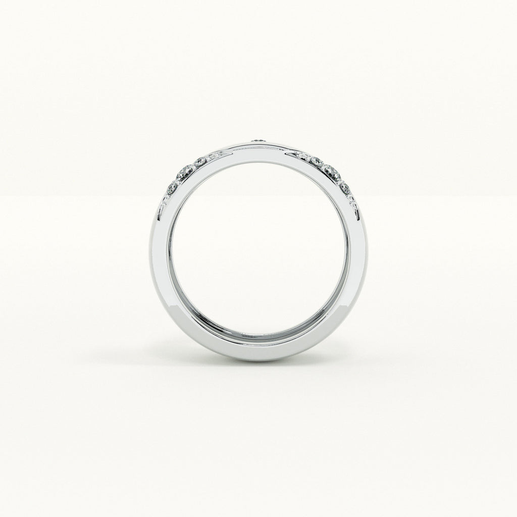Triad of Love 925 Silver Men's Band