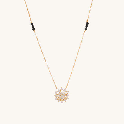 Tvarita Diamond Mangalsutra | BIS Hallmarked | 18k Gold Vermeil