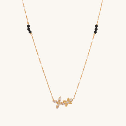 Manasvini Diamond Mangalsutra | BIS Hallmarked | 18k Gold Vermeil