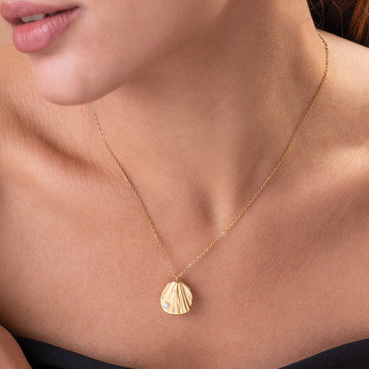 Oyster With Tiny Pearl Necklace