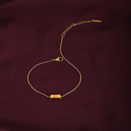 Gold Bar Anklet