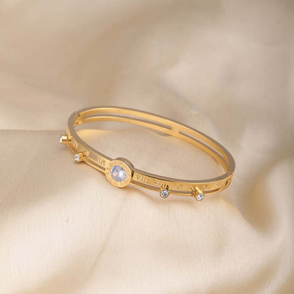 Women's Stone Studded 18K Rose Gold-Plated Bracelet
