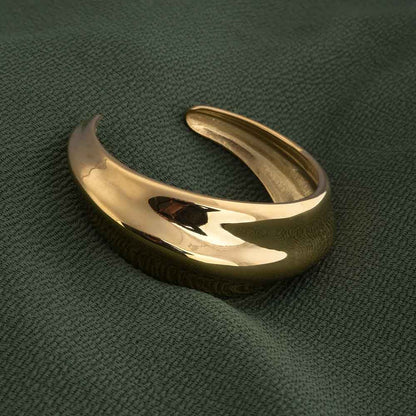 Golden Hinged Cuff Bracelet