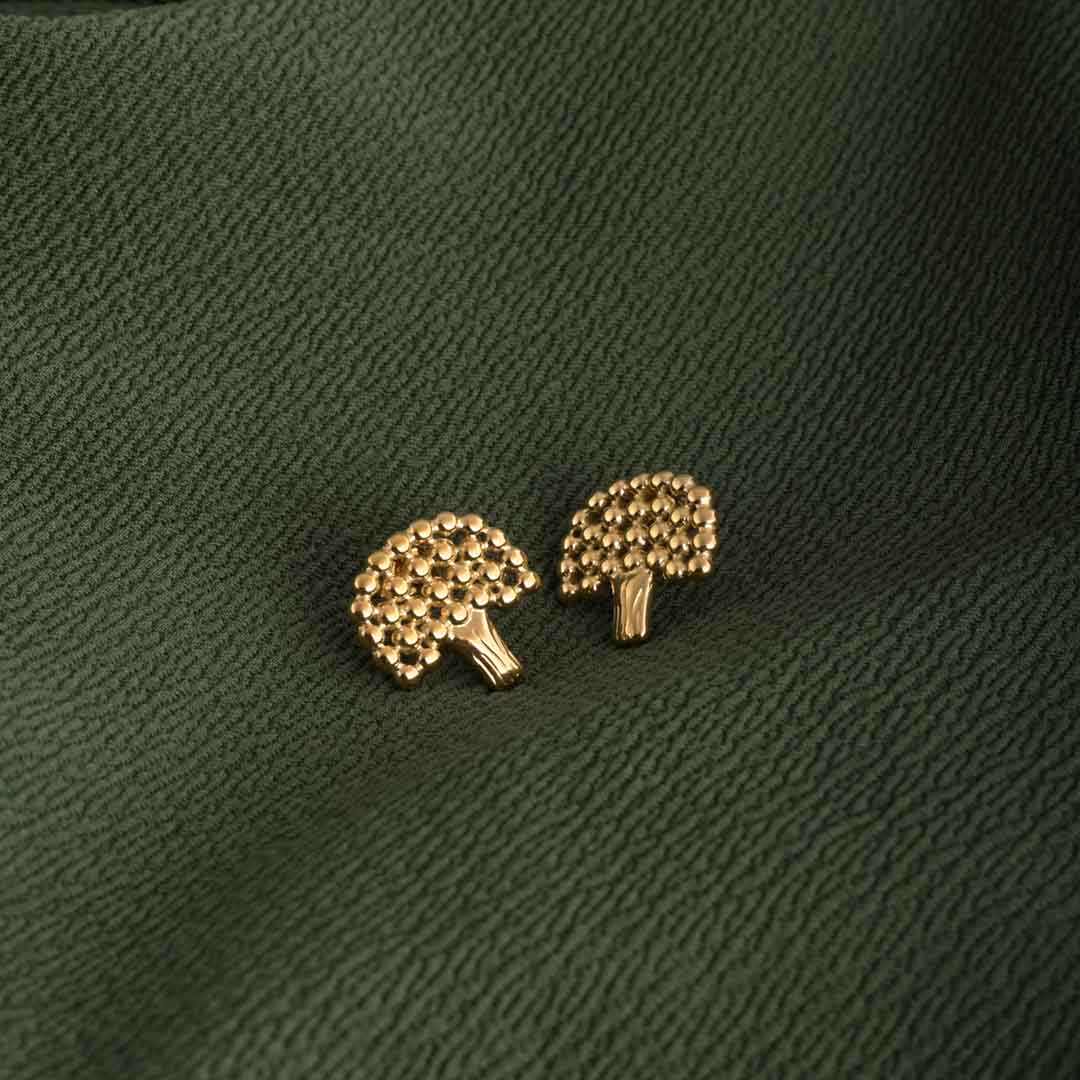 Golden Tree Earrings