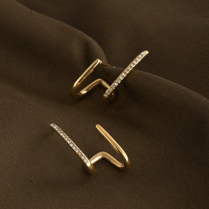 Sparkly Curled Earrings