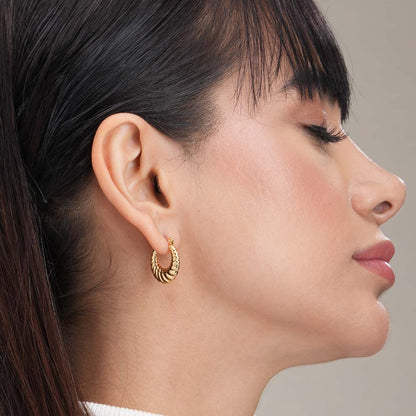 Gilded Ripple Earrings