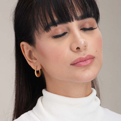 Gilded Ripple Earrings