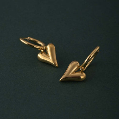 Swaying Heart Earrings