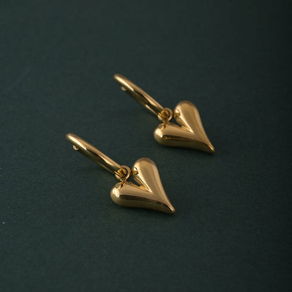 Swaying Heart Earrings
