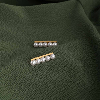 Linear Pearl Earrings