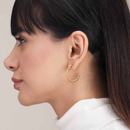 Spiral Arc Earrings