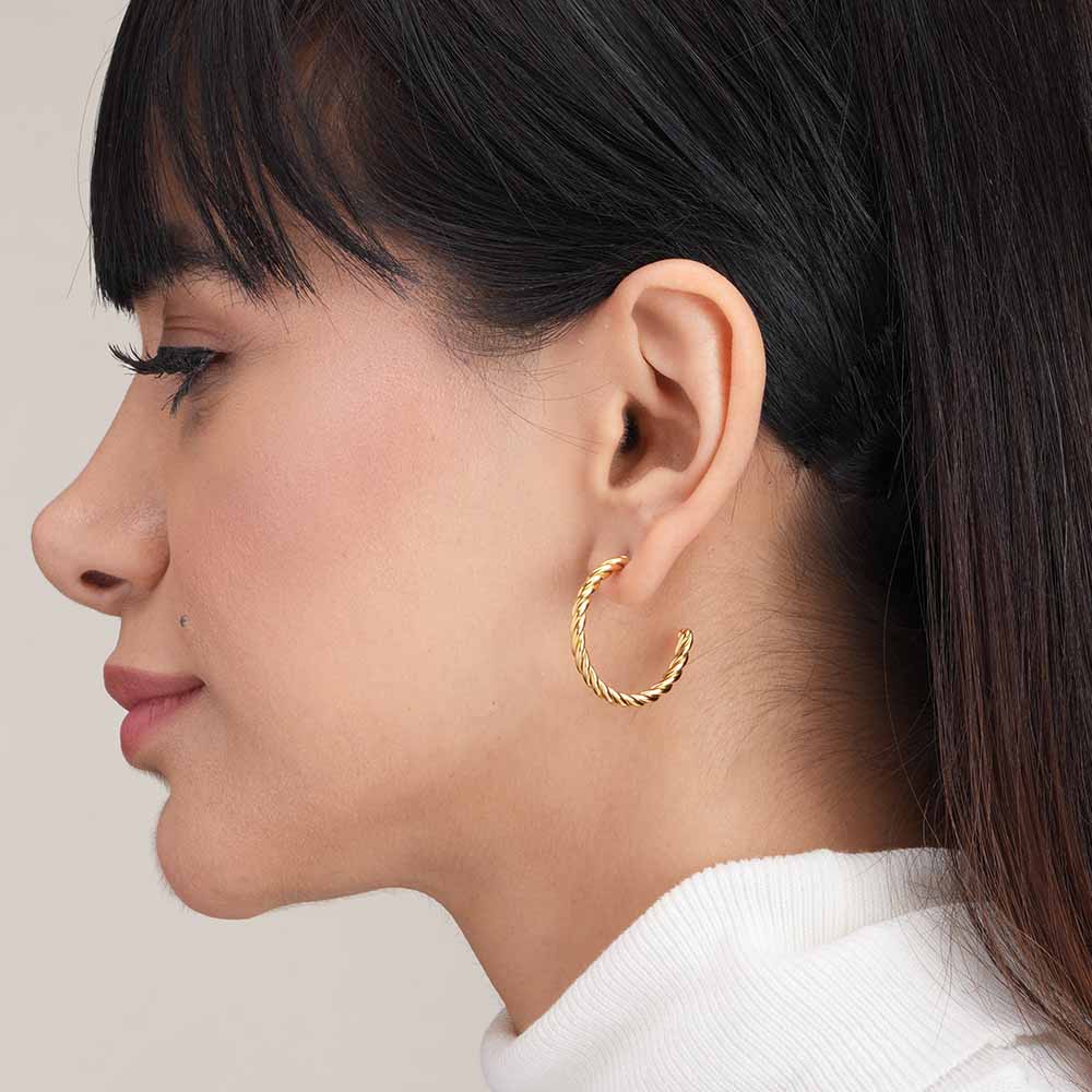 Spiral Arc Earrings