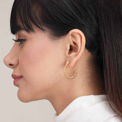 Spiral Arc Earrings
