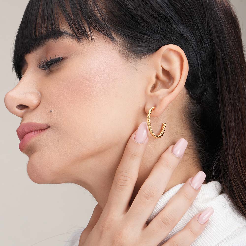 Spiral Arc Earrings